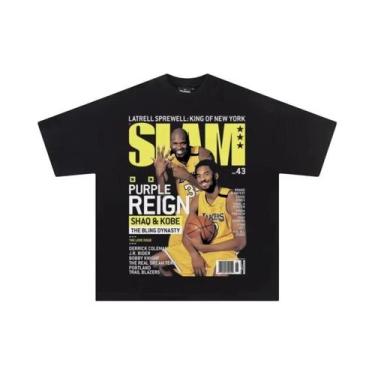 Imagem de Camiseta Masculina Oversized De Algodão Com Estampa De Estrela Do Basq