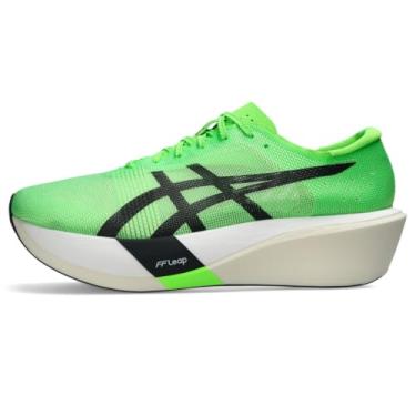 Imagem de ASICS Tênis de corrida unissex METASPEED Edge Tokyo, Lagartixa verde/preto, 12 Women/10.5 Men