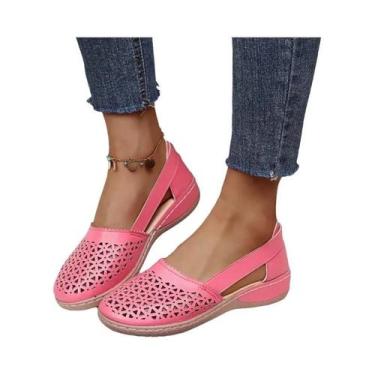 Imagem de Sandálias Mary Jane Retro Confortáveis De Verão Para Mulheres plus Siz