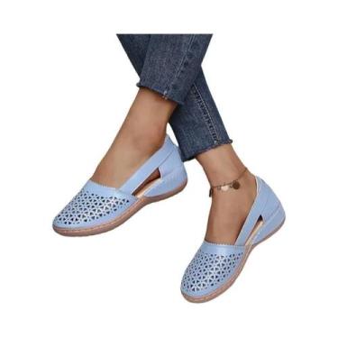 Imagem de Sandálias Mary Jane Retro Confortáveis De Verão Para Mulheres plus Siz