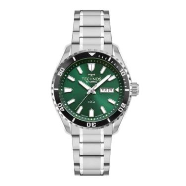 Imagem de Relógio Technos Masculino Ref: 8205pm/1v Automático Acqua Prateado