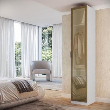 Imagem de Guarda Roupa Modular 1 Porta Reflecta com Gavetas 45cm Altezza Belmax 