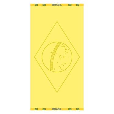 Imagem de Toalha de Banho Praia e Piscina Bandeira do Brasil Buettner Jacquard R