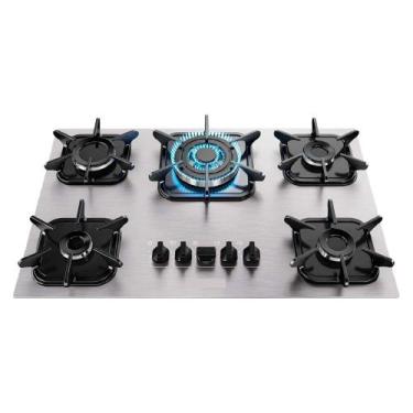 Imagem de Cooktop 5 Bocas Mueller Alumínio Tripla Chama Automatico Bivolt, Bivol