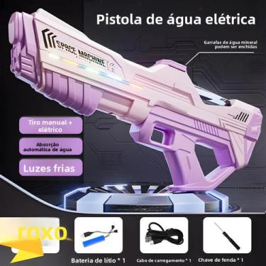 Imagem de Brinquedo De Pistola De Água Elétrica Manual 2 Em 1 Para Crianças Com 