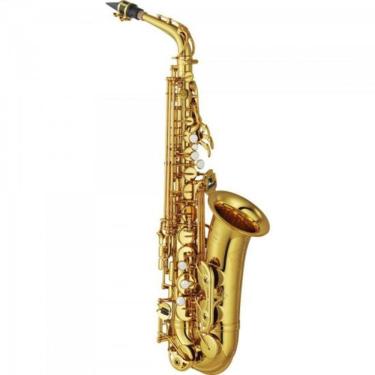 Imagem de Saxofone Alto YAS-62 Afinação Eb com Acabamento Laqueado Dourado e Gravação Artesanal Y...