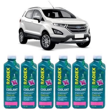 Imagem de Kit aditivo radiador bio coolant pronto para uso rosa - ford ecosport 