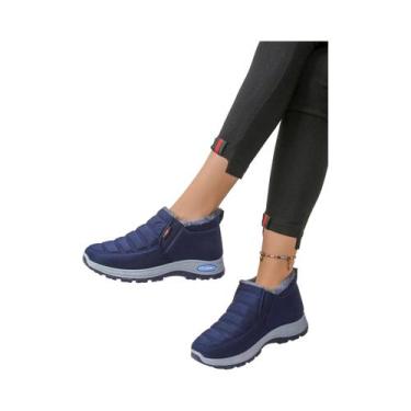 Imagem de Botas De Neve Casuais Masculinas Leves E Antiderrapantes Com Forro De 