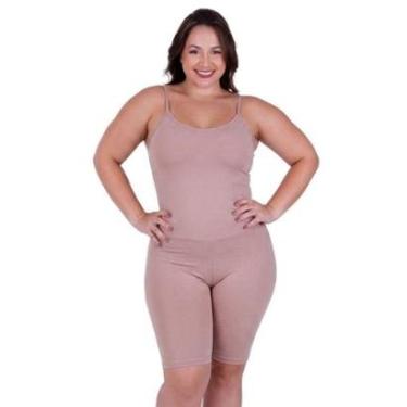 Imagem de Macaquinho Plus Size Segunda Pele com Compressão Darita-Feminino