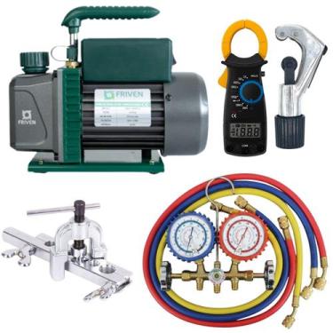 Imagem de Kit Básico P Refrigeração E Ar Condicionado Bomba De Vacuo - Refrigera