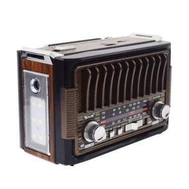 Imagem de Rádio Retro Portátil Bandas AM/FM/SW com Flashlight Entrada USB - Keed