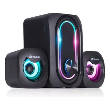 Imagem de Caixa De Som Bluetooth Boombox Amplificada Portatil Petente - Knup