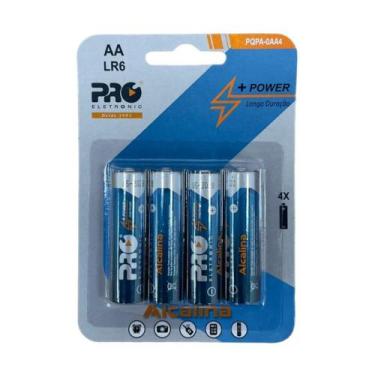 Imagem de Pilha Alcalina Proeletronic Aa Pqpa-0aa4 Com 4 Unidades