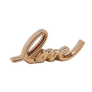 Imagem de Escultura  Love em Cerâmica Dourado 13830 Mart