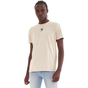 Imagem de Camiseta Masculina Slim Cc Colcci, Bege, G