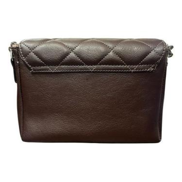 Imagem de Bolsa Feminina Vizzano Transversal Festa Brilhante 10081, Cacau