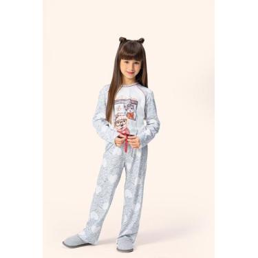 Imagem de Pijama Manga Longa Infantil Cumplicidade em Algodão - Lua Encantada, 0
