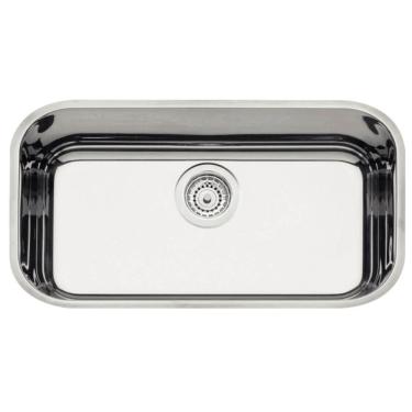 Imagem de Cuba para Bancada Tramontina Inox Alto Brilho 29L Retangular 56x34cm Cozinha Área Gourmet