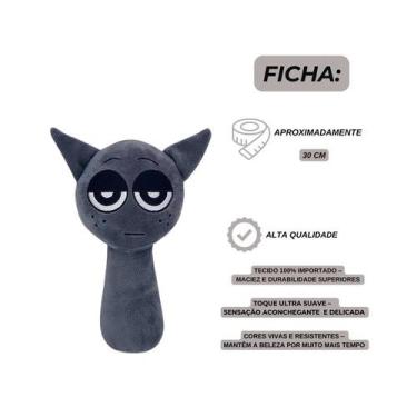 Imagem de Pelúcia Sprunki Boneco 30cm Incredibox Brinquedo Criança Spunk Orange 