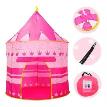 Imagem de Barraca Infantil Dobrável Tenda Castelo Das Princesas Pink - DM TOYS