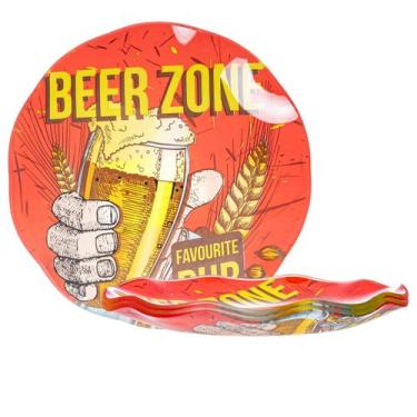 Imagem de Petisqueira Beer Zone Pub Retro Vermelho Vidro -Dynasty, 3 meses por d