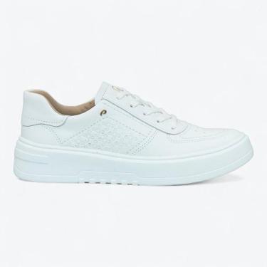 Imagem de Tênis Pegada Casual Feminino 21310101 Cor:BrancoTamanho:36, Branco, 36
