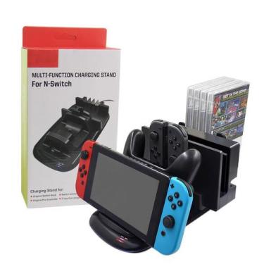 Imagem de Base Multifuncional Carregador Nintendo Switch Dock Station - MIMD