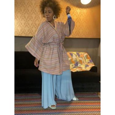 Imagem de Kimono Áwúre - Casa Cléo, Colorido listras, TAM 1