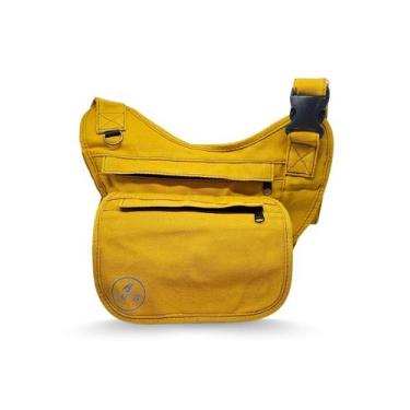 Imagem de Pochete Tiracolo em Lona Cores Diversas - MB Confecções, Amarelo