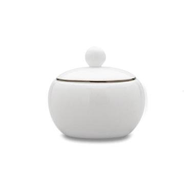 Imagem de Açucareiro em porcelana com tampa Strauss Silver 310ml