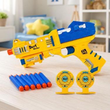 Imagem de Arminha Pistola Brinquedo Infantil Lança Dardos Acessórios - Genérico,