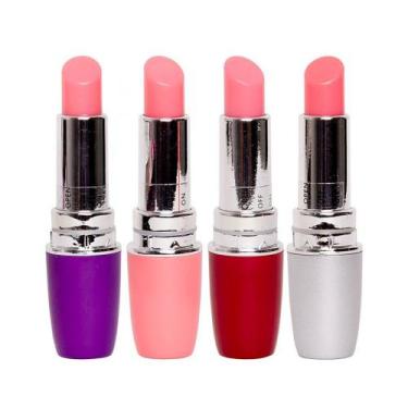 Imagem de Vibrador Batom Massageador Bullet Feminino Compacto Para Bolsa Discret