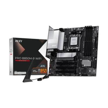Imagem de Placa Mãe MSI PRO B850MP WIFI AM5 4xDDR5 Chipset AMD B850 mATX