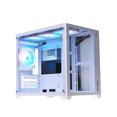 Imagem de Gabinete Liketec Gamer Kirra Snow (4x Fan Argb/cubo Design)