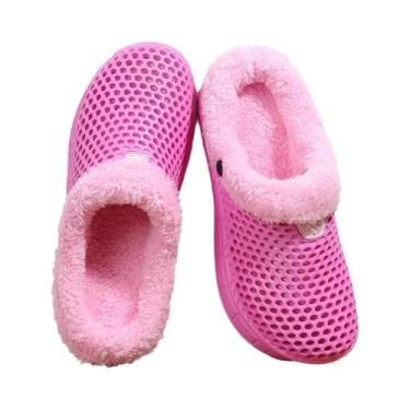 Imagem de Pantufas Quentes De Inverno Com Forro De Pelúcia Para Casal, Confortáv