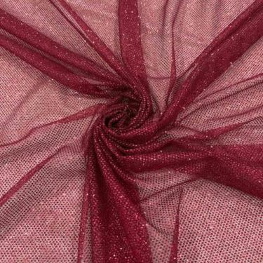 Imagem de Tecido Tule Glitter Berta 100% Poliamida - Cores CORES:VERMELHO - Ribn