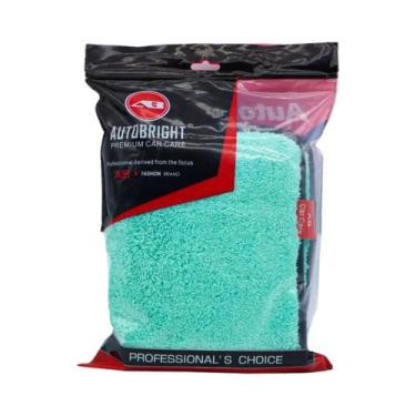 Imagem de Toalha De Limpeza Automotiva Super Absorvente Verde 40x40CM 1200gsm Pa