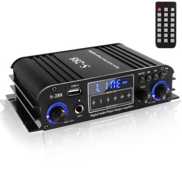 Imagem de Amplificador de áudio doméstico Romicta 4 canais Bluetooth 5.0 200W