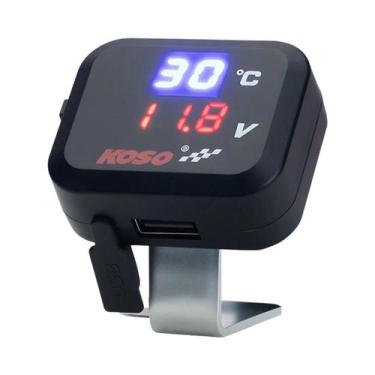 Imagem de Carregador Rápido À Prova d'Água 10-24V Para Motocicleta Com Porta USB