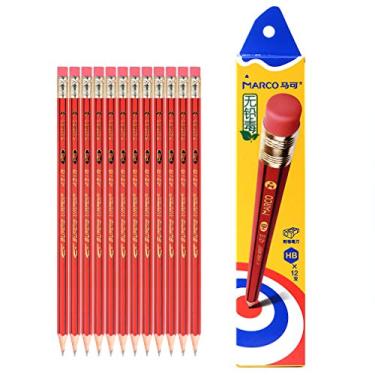 Imagem de lápis de escrita para estudantes aprendem lápis HB com borracha