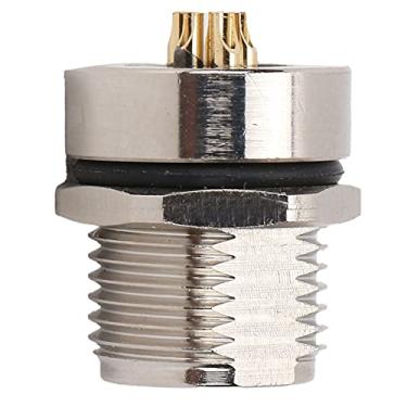 Imagem de Conector impermeável M8, conector de soquete montado em painel Conector adaptador de plugue à prova d'água IP67 para conector de soquete para a indústria