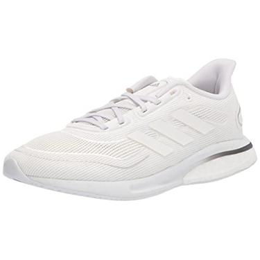 Imagem de adidas Tênis de Corrida Supernova Feminino, Branco/Prata Metálico, 11