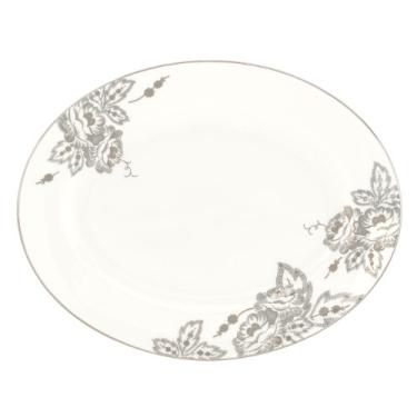 Imagem de Lenox Travessa oval de valsa floral, 33 cm, branca (815115)