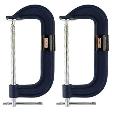 Imagem de Kit 2 Grampo tipo C marceneiro pesado 12 Polegadas - Starfer