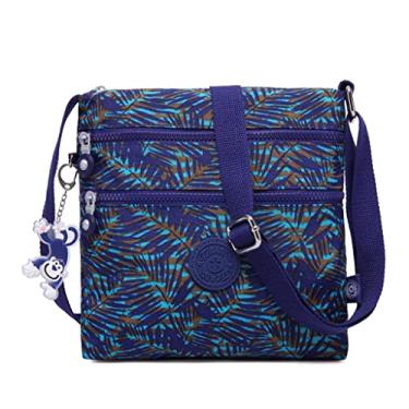 Imagem de bolsas transversal feminina, bolsa leve para uso diário, bolsa de ombro de nylon de moda padronizar-5