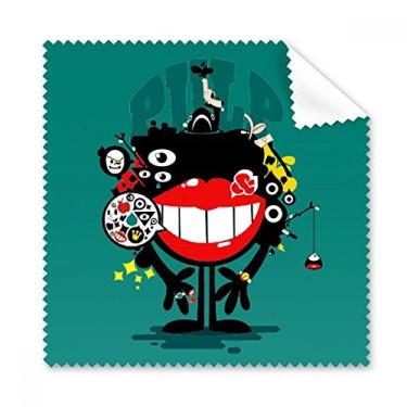 Imagem de Pano de limpeza de óculos para celular Universe and Alien Monster Cleaner, 5 peças