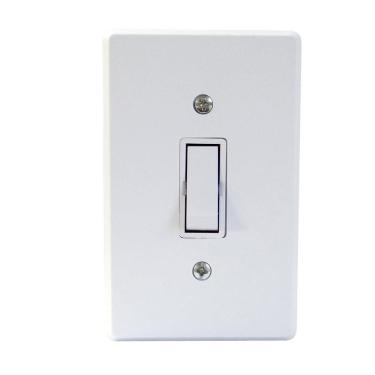 Imagem de Interruptor 1 Tecla Simples Linha Gelo Radial