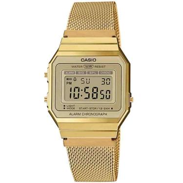 Imagem de Relogio Casio Unisex Slim Dourado Vintage Retro A700wmg-9a