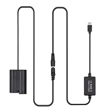 Imagem de Yuwao Cabo Usb Tipo C Pd Para Bateria Fictícia Ep-5B Acoplador Dc En-El15 Substituição Para Câmeras Nikon Z7 Z6 D800 D850 D810 D7200 D7100 D7500