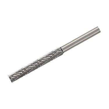 Imagem de Lima de rebarba rotativa, broca de broca de moedor de liga de aço estrutura estável alta dureza para escultura de metal duro para engenharia de modelo de polimento(4 * 5 * 35 * 60 mm)